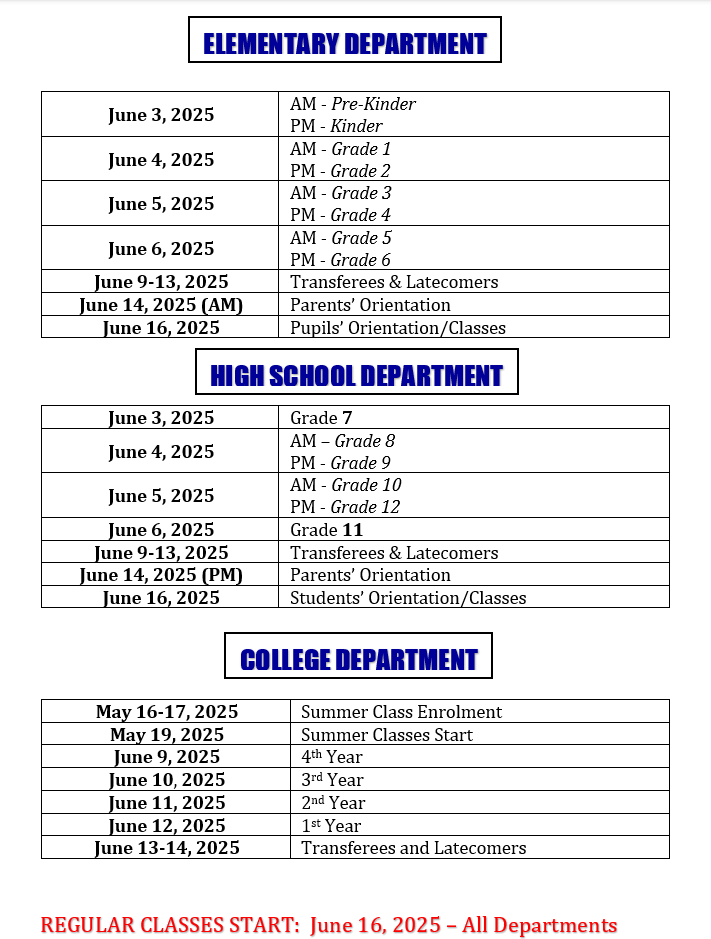 St. Peter's College of Toril, Inc. enrollment guide 2025-2026